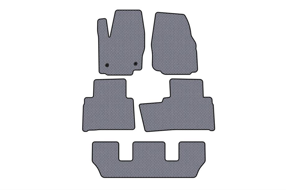 Ford Galaxy 2007–2015 Rubberen automatten Carsuit (3 rijen, grijs) Image