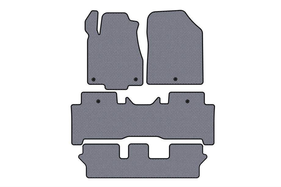 Acura MDX 2007–2013 Rubberen automatten Carsuit (3 rijen, grijs) Foto 1