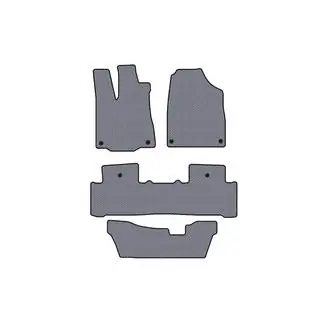 Rubberen automatten Carsuit (3 rijen, grijs) foto 1