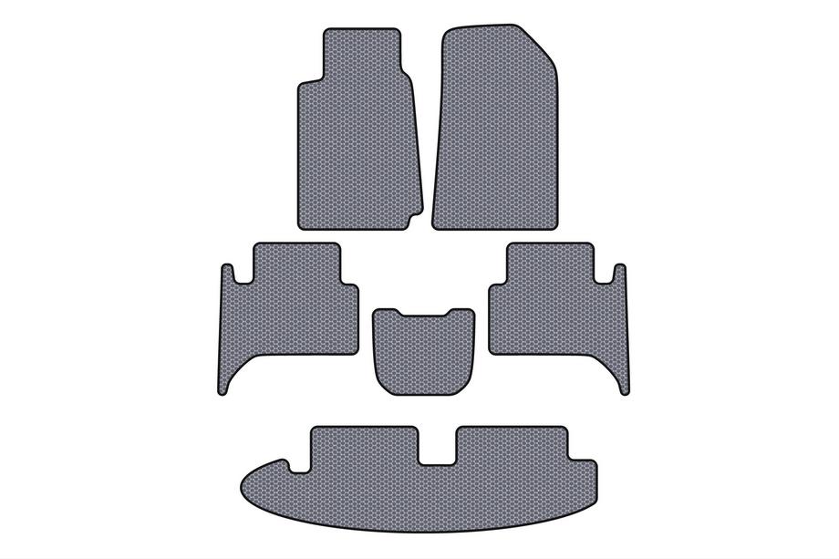 Chevrolet Trailblazer 2012–2019 Rubberen automatten Carsuit (3 rijen, grijs) Image
