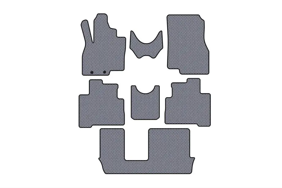 Mitsubishi Grandis 2003–2011 Rubberen automatten Carsuit (3 rijen, grijs) Image
