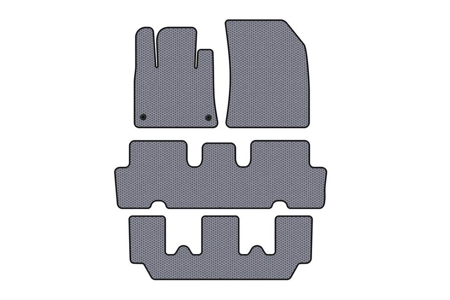 Citroen C-4 Picasso 2013–2022 Rubberen automatten Carsuit V1 (3 rijen, grijs) Image