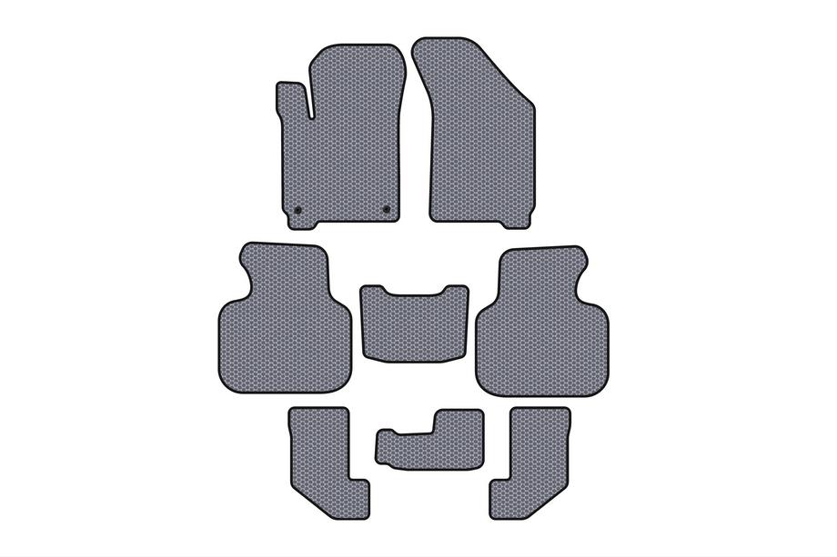 Dodge Journey 2008–2020 Rubberen automatten Carsuit (2008-2011, 3 rijen, grijs) Image