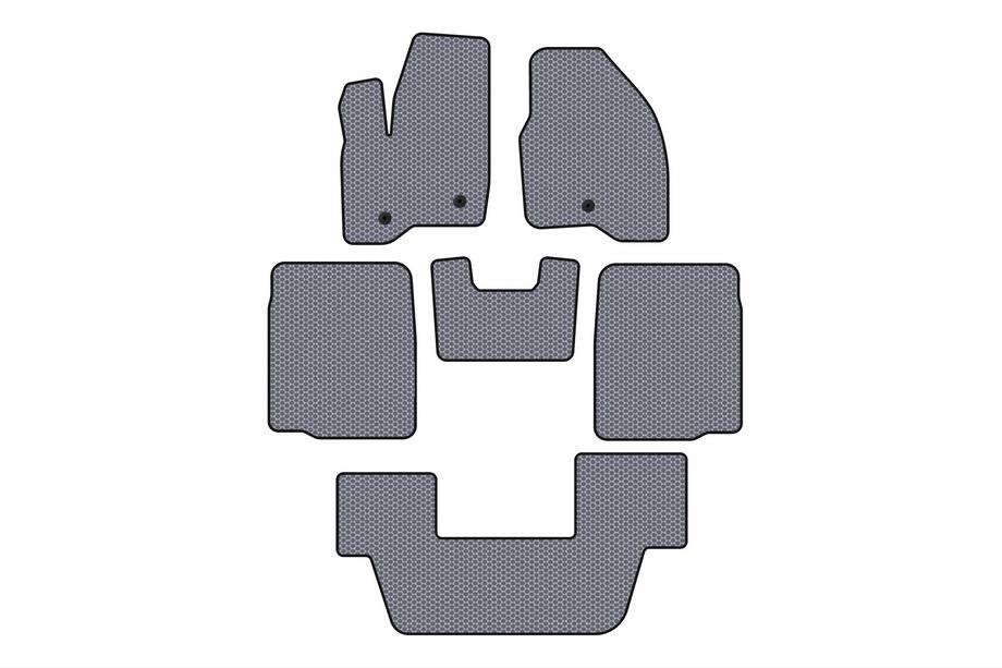 Ford Explorer 2011–2019 Rubberen automatten Carsuit (3 rijen, 2011-2015, grijs) Foto 1