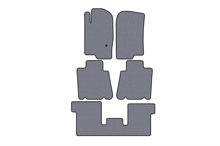 Ford Explorer 2001–2005 Rubberen automatten Carsuit (3 rijen, grijs) Image