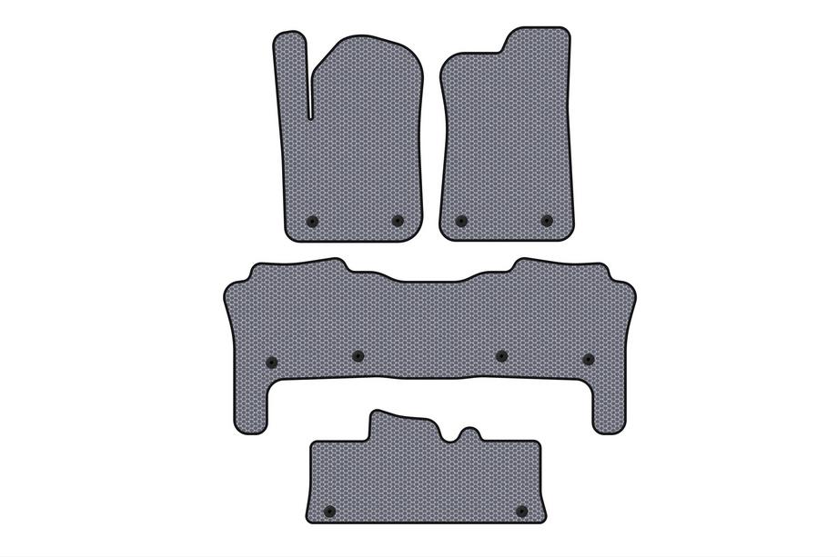 Infiniti QX56 2010–2013 Rubberen automatten Carsuit (3 rijen, grijs) Image