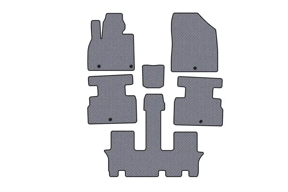 Kia Stonic 2017– Rubber matten Carsuit (3 rijen, 7-zits, grijs) Image