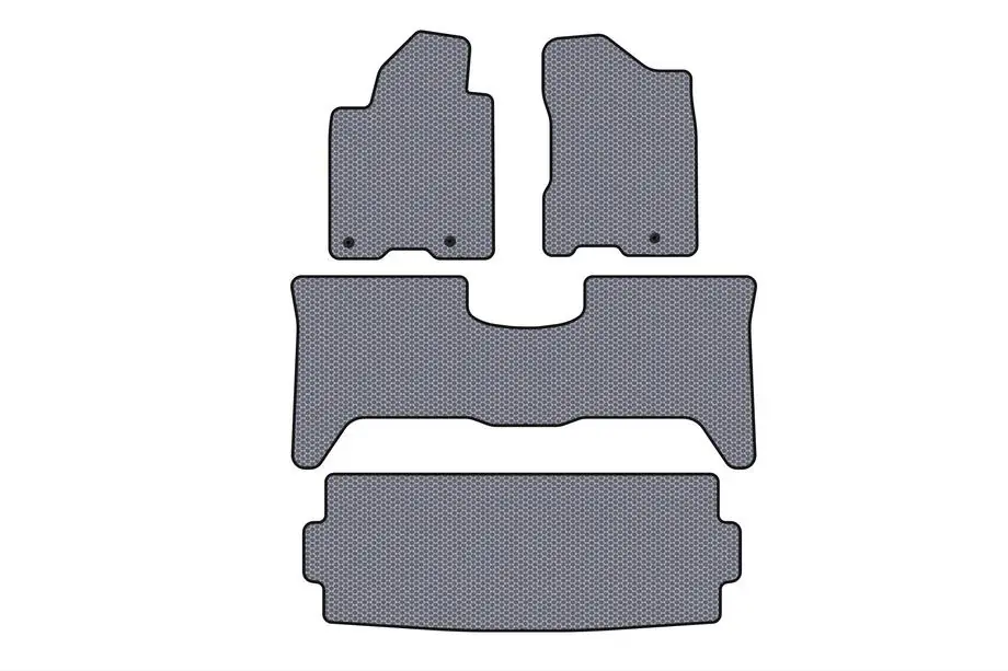 Nissan Armada 2003–2015 Rubberen automatten Carsuit (3 rijen, 2003-2008 Grijs) Image