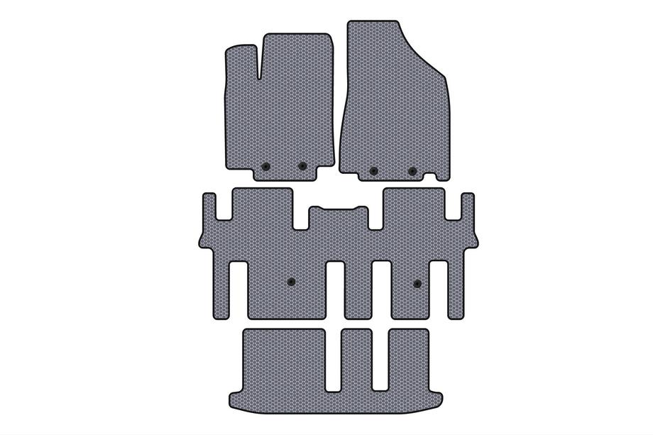 Nissan Pathfinder R52 2012–2021 Rubberen automatten Carsuit (3 rijen, grijs) Image