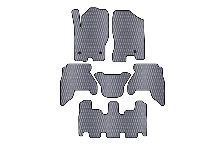 Nissan Pathfinder R51 2005–2014 Rubberen automatten voor interieur Carsuit V1 (3 rijen, grijs, 2010-2014) Image