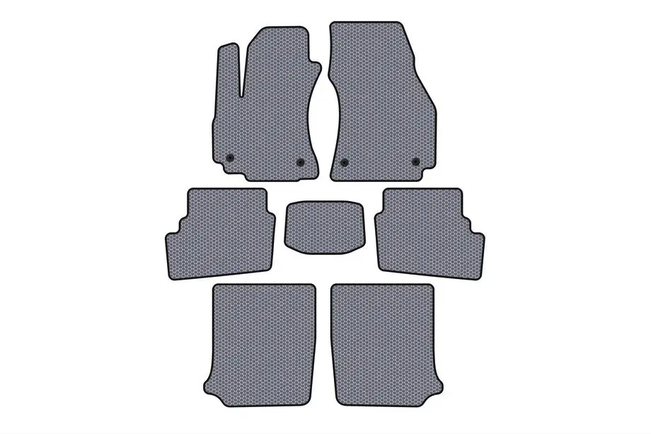 Opel Zafira A 1998–2005 Rubberen automatten Carsuit (3 rijen, 2003-2005, 7-persoons, grijs) Image