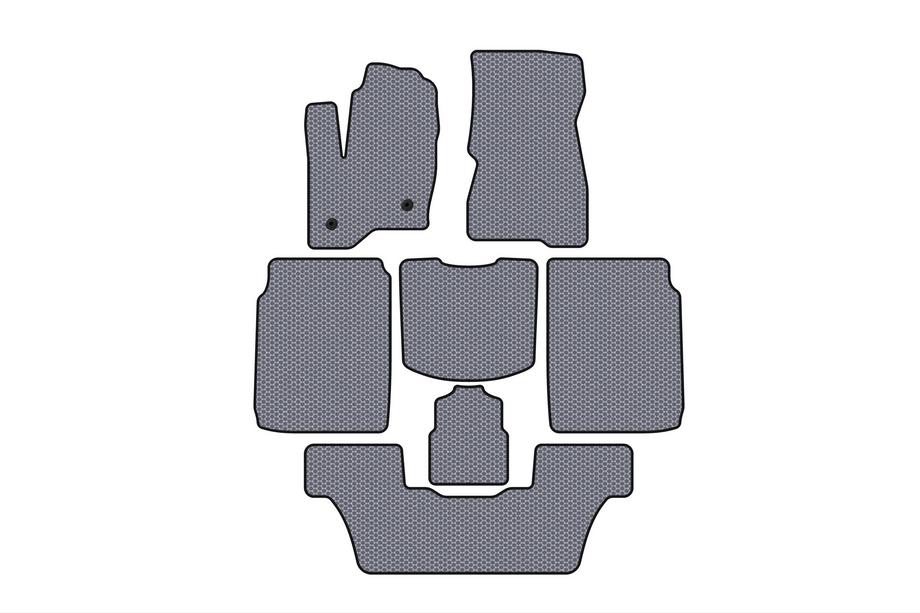 Ford Flex 2009–2019 Carsuit rubberen automatten (3 rijen, 2013-2019, grijs) Image