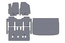 Kia Sedona 2014–2020 Carsuit rubberen automatten (complete interieurset, 8-zits, grijs) foto 1