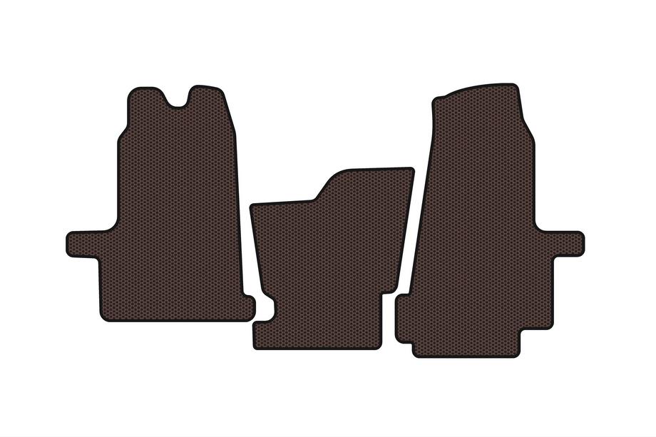Ford Transit 2000–2014 Rubberen automatten Carsuit (2000-2006, automaat, bruin) Image