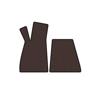 Carsuit rubberen automatten (Roadster, bruin) Smart 1998–2007 foto 1