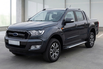 Ford Ranger 2011–2022 Side steps Line (2 stuks, aluminium) foto 1