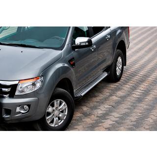 Side steps Allmond Grey (set van 2, aluminium) Ford Ranger 2011–2022 foto 1