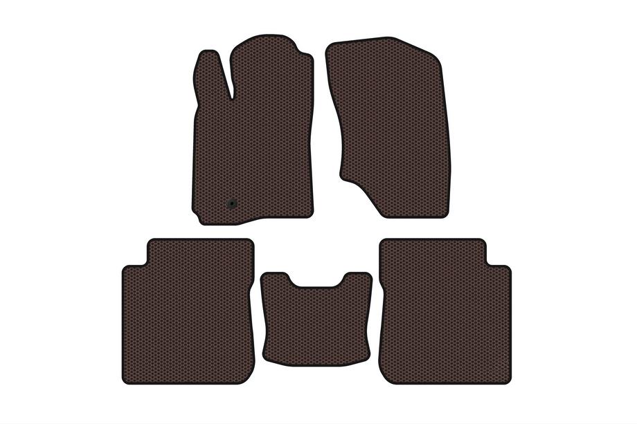 Mitsubishi Outlander 2001–2006 Rubberen automatten Carsuit (Bruin) Foto 1