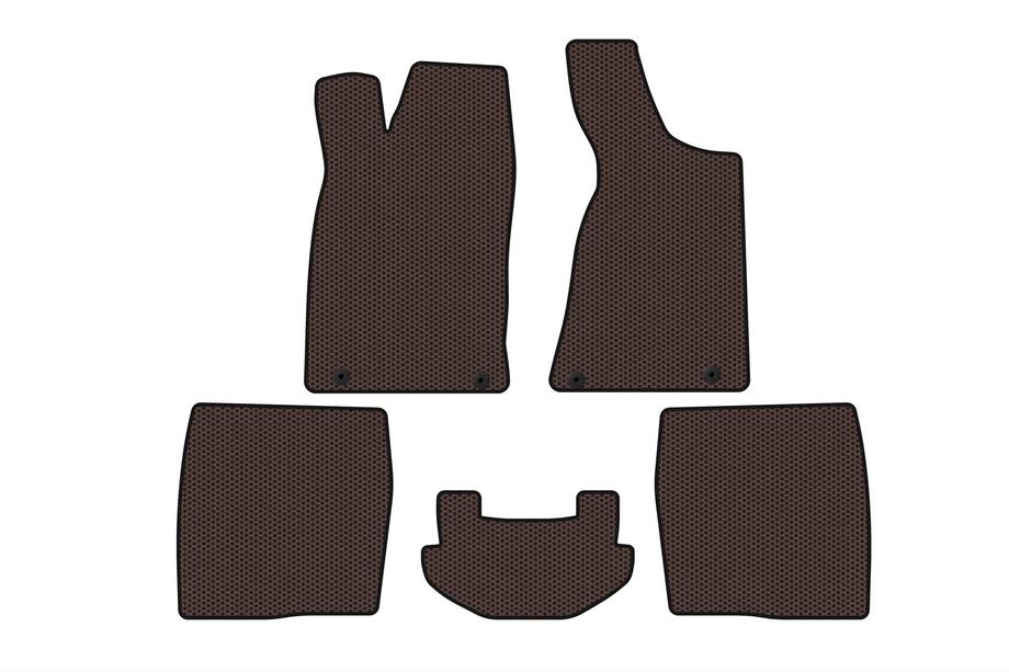Audi 80/90 1987–1996 Rubberen automatten Carsuit (1987-1991, Sedan, bruin) Image
