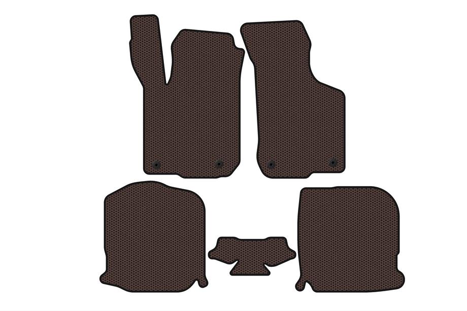 Audi A3 1996–2003 Rubberen automatten Carsuit (HB, 3-deurs, bruin) Image