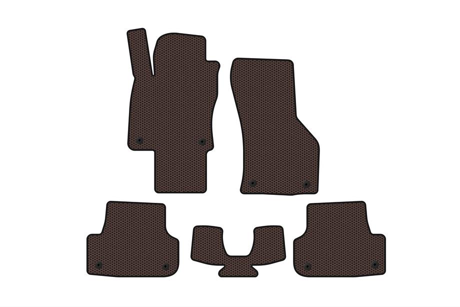 Audi A3 2012–2020 Rubberen automatten Carsuit (voor E-tron, Sportback, bruin) Foto 1