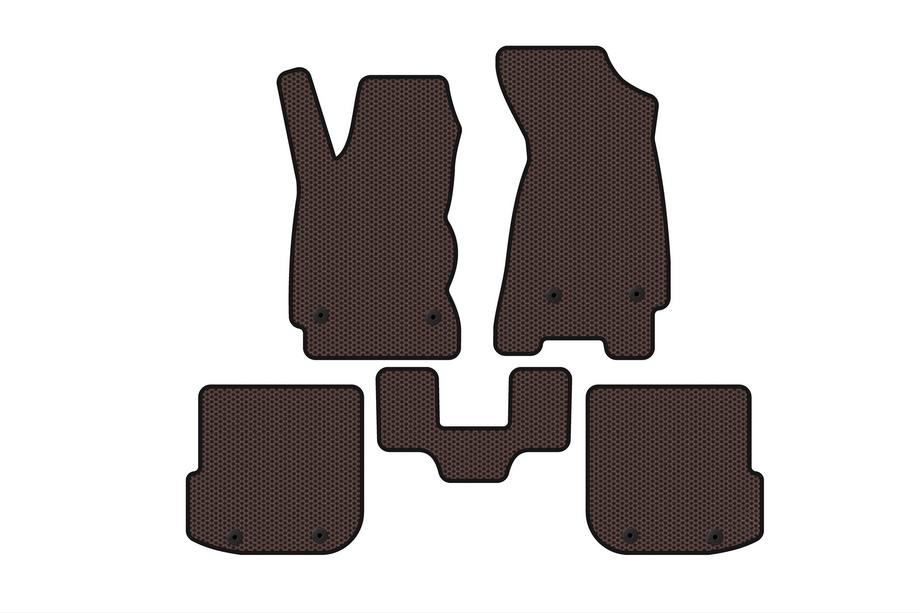 Audi A4 B5 1994–2001 Rubberen automatten Carsuit (Avant, bruin) Foto 1