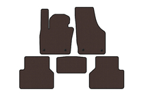 Audi Q3 2011–2019 Rubberen automatten Carsuit (Bruin) foto 1