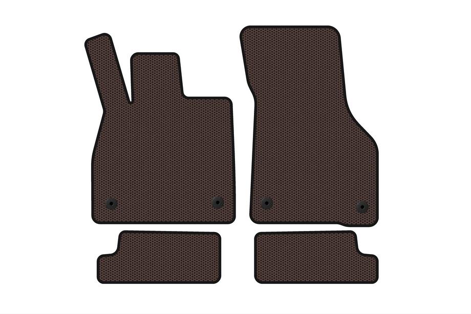 Audi TT 2014–2023 Carsuit rubberen automatten (Coupé, bruin) Image