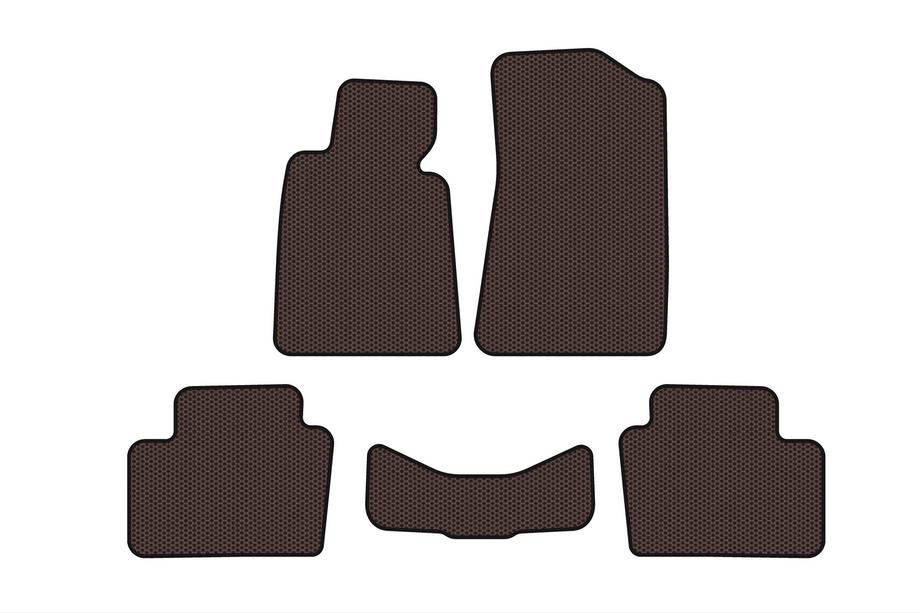 BMW 3 Serie E30 1982–1994 Rubberen automatten Carsuit (Bruin) Foto 1