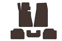 BMW 5 Serie E34 1988–1995 Rubberen automatten Carsuit (Bruin) foto 1