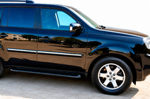 Honda Pilot 2008–2015 Allmond Black zijtreden (2 st., aluminium) foto 1
