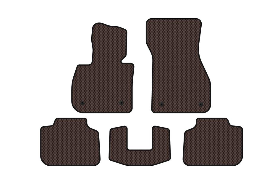 BMW X1 F48 2015–2022 Rubberen automatten Carsuit (Bruin) Image