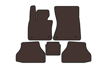BMW X6 E71 2008–2014 Rubberen automatten Carsuit V-2 (Bruin) foto 1