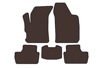 Chery Beat 2009–2015 Rubberen automatten Carsuit (Bruin) foto 1