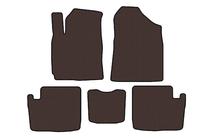 Chery Tiggo 1 2005–2016 Rubberen automatten Carsuit (2005-2009, bruin) foto 1