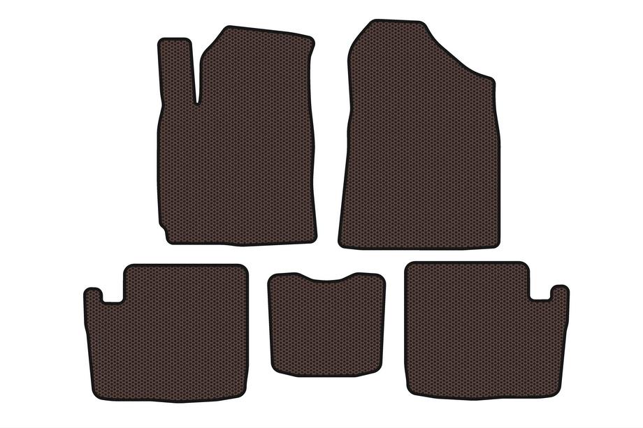Chery Tiggo 1 2005–2016 Rubberen automatten Carsuit (2005-2009, bruin) Image