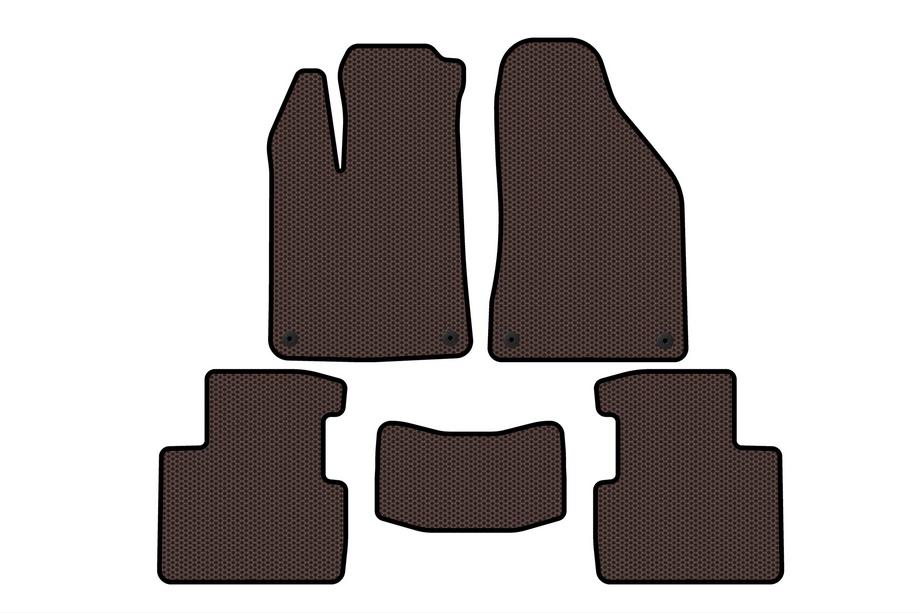 Chrysler 200 II 2014–2017 Rubberen automatten Carsuit (SD, bruin) Image