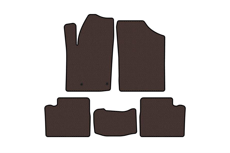 Citroen Berlingo 1996–2008 Rubberen automatten Carsuit (Bruin) Image