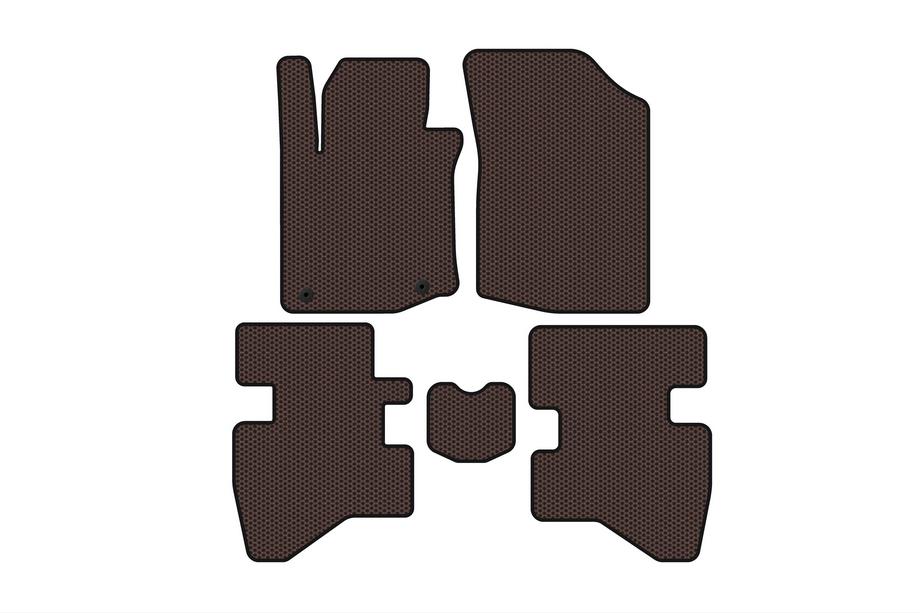 Citroen C-1 2014–2021 Rubberen automatten Carsuit (HB, bruin) Image