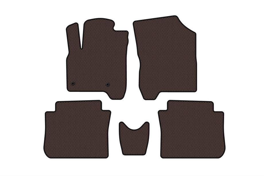 Citroen C-3 Picasso 2010–2017 Rubberen automatten Carsuit (Bruin) Foto 1