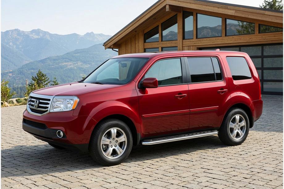 Honda Pilot 2008–2015 Maydos V1 zijtreden (set 2 stuks, aluminium + RVS) Image