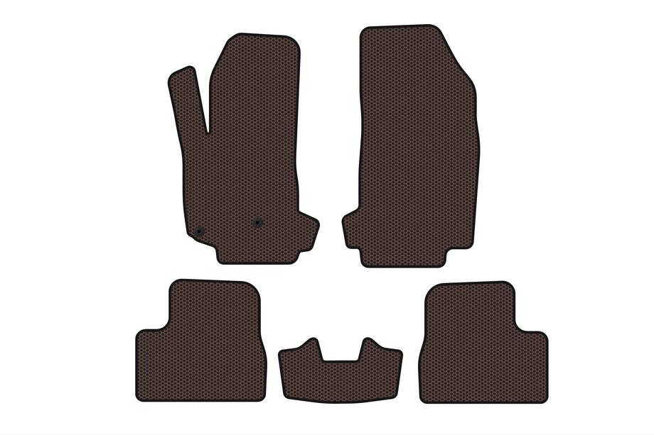 Citroen DS-3 2009–2016 Rubberen automatten Carsuit V-2 (Bruin) Foto 1