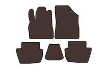 Citroen DS-5 2011–2015 Rubberen automatten Carsuit (HB, hybride/automaat, bruin) foto 1