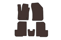 Dacia Lodgy 2012–2022 Carsuit rubberen automatten (2 rijen, 7-zits, bruin) foto 1