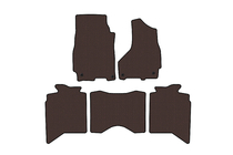 Dodge RAM (DS/DJ/D2) 2009–2024 Rubberen automatten Carsuit (2013+, 5-zits, bruin) foto 1