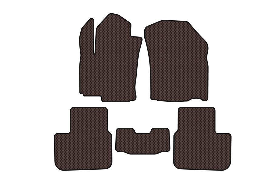 Fiat Sedici 2006–2014 Rubberen automatten Carsuit (HB, bruin) Image