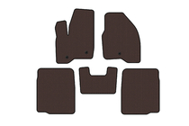 Ford Explorer 2011–2019 Rubberen automatten Carsuit (2 rijen, 2011-2015, bruin) foto 1