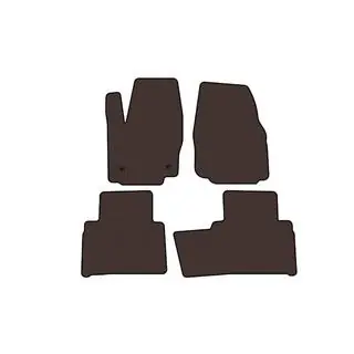 Carsuit rubber automatten voor het interieur (2 rijen, bruin) foto 1