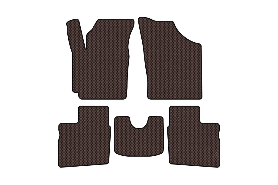 Geely CK-1 2005–2008 Rubberen automatten Carsuit (2005-2009, SD, bruin) Image