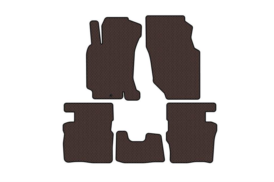Honda HR-V 1998–2006 Rubberen automatten Carsuit (5-deurs, bruin) Image